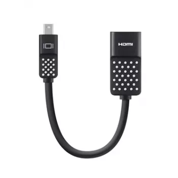 Belkin F2CD079bt Αντάπτορας Mini DisplayPort σε HDMI, 4K, 12,7 cm, μαύρος