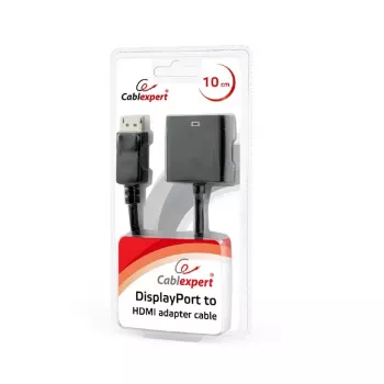 GEMBIRD καλώδιο προσαρμογέα DisplayPort σε HDMI - μαύρο, blister