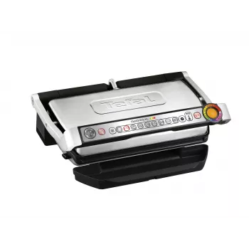 Tefal OptiGrill+ XL GC724D γκριλιέρα επαφής, 2000 W, 9 προγράμματα, 800 cm², μαύρο/μεταλλικό