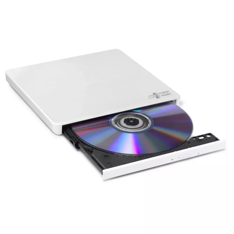 HITACHI-LG DATA STORAGE Λεπτό φορητό DVD drive - Gp60nw60 - USB 2.0 - Λευκό