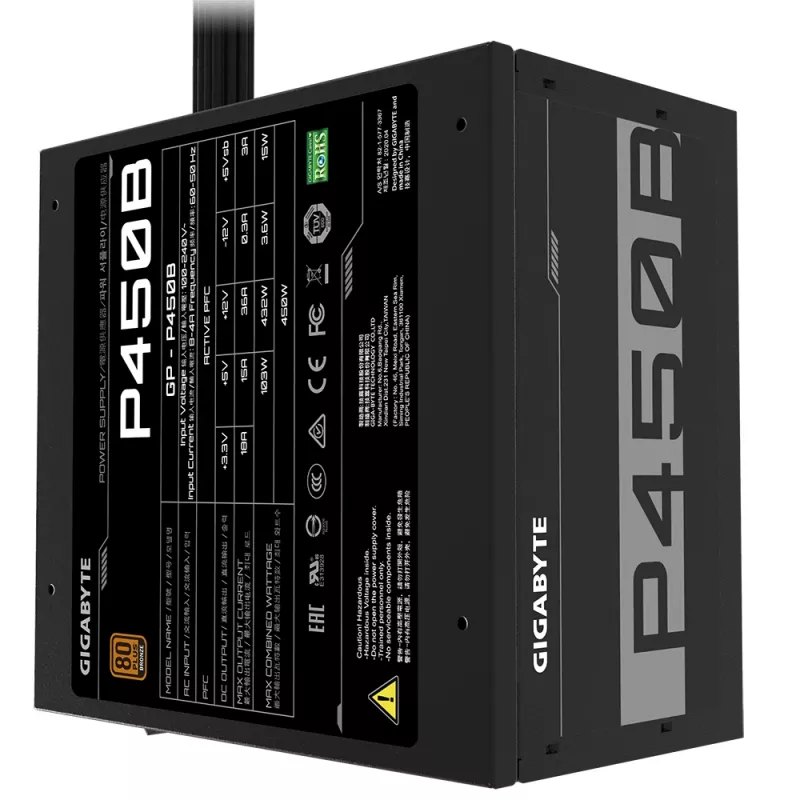 GIGABYTE P450B τροφοδοτικό 450 W 20+4 pin ATX ATX μαύρο