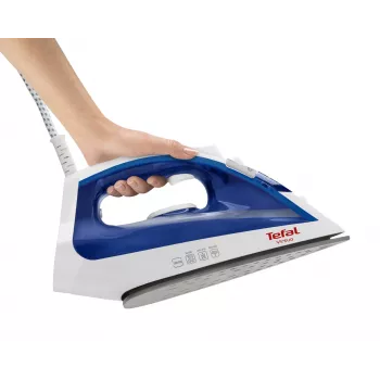 Σίδερο ατμού Tefal Virtuo FV1711 — 1800 W, πλάκα Durilium, δεξαμενή 0,2 l, κάθετος ατμός, μωβ/λευκό
