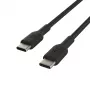 Καλώδιο BELKIN USB-C σε USB-C, πλεκτό, 1 m, Μαύρο