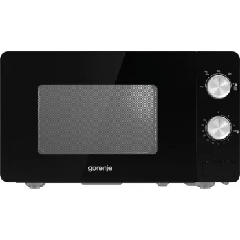 Φούρνος μικροκυμάτων Gorenje MO20E1B – 20 L, 800 W, 5 επίπεδα ισχύος, 270 mm περιστρεφόμενος δίσκος, μαύρο