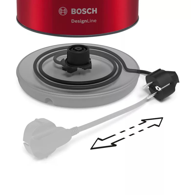 Βραστήρας Bosch TWK3P424 1,7 L 2400 W Γκρι, Κόκκινο