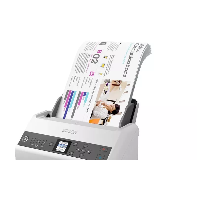 Σαρωτής τροφοδοσίας Epson DS-730N 600 x 600 DPI A4 Μαύρο, Γκρι