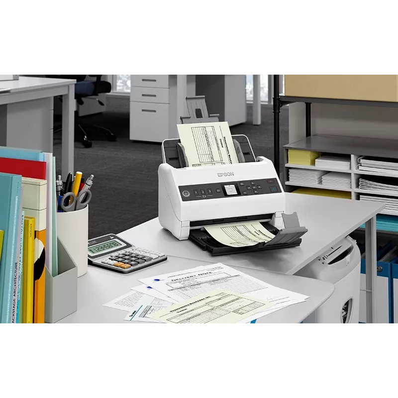 Σαρωτής τροφοδοσίας Epson DS-730N 600 x 600 DPI A4 Μαύρο, Γκρι