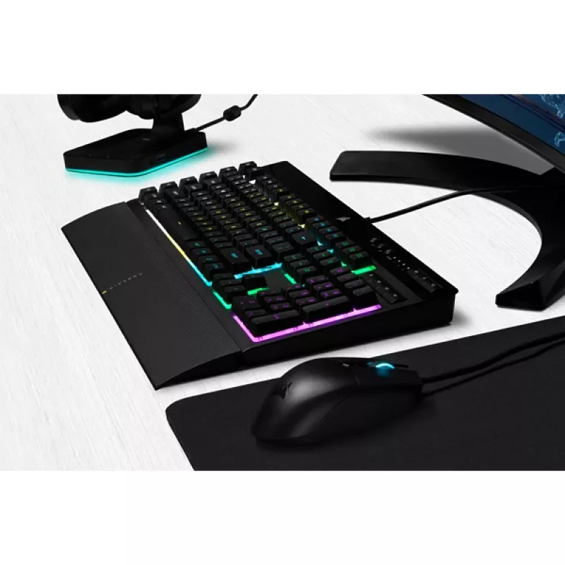 Πληκτρολόγιο gaming CORSAIR - K55 RGB Pro Qwerty Us
