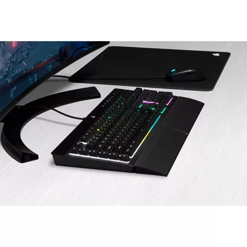 Πληκτρολόγιο gaming CORSAIR - K55 RGB Pro Qwerty Us