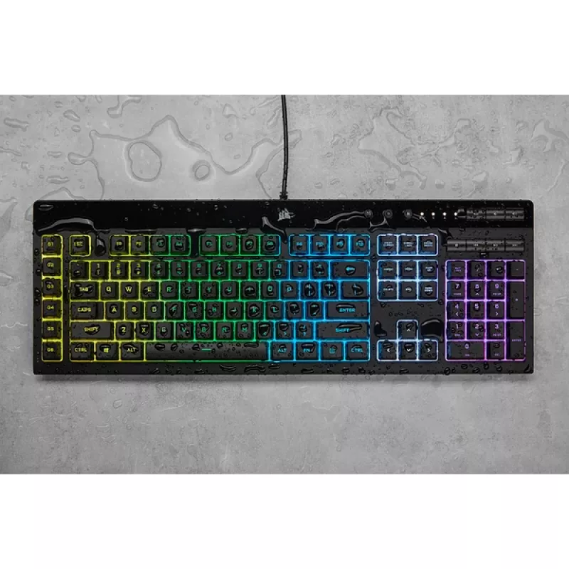 Πληκτρολόγιο gaming CORSAIR - K55 RGB Pro Qwerty Us