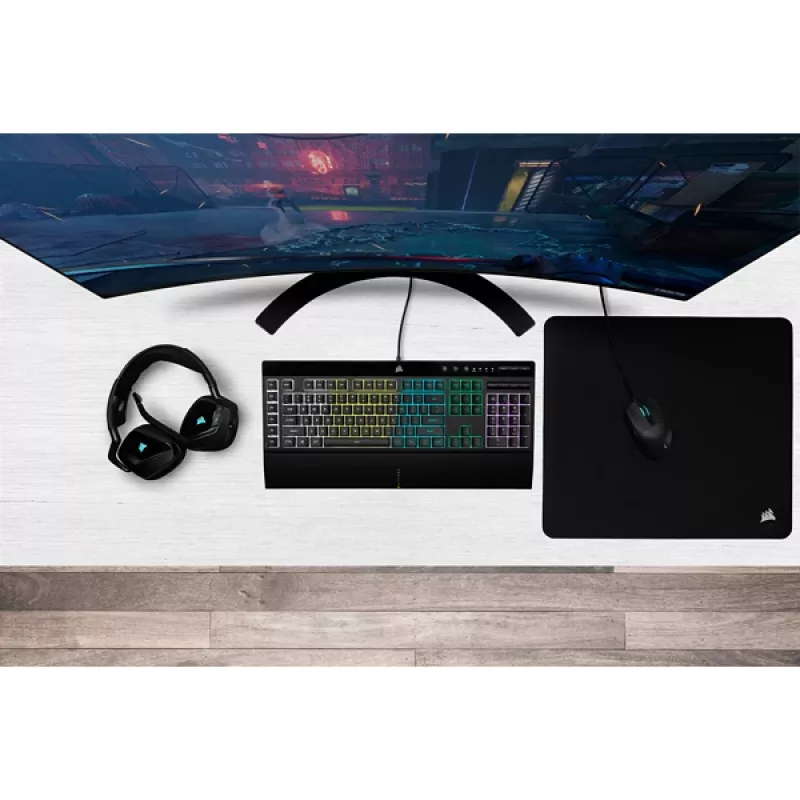 Πληκτρολόγιο gaming CORSAIR - K55 RGB Pro Qwerty Us