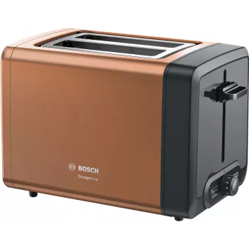Τοστιέρα Bosch TAT4P429 2 φετών 970 W μαύρο/καφέ, συμπαγές ανοξείδωτο ατσάλι