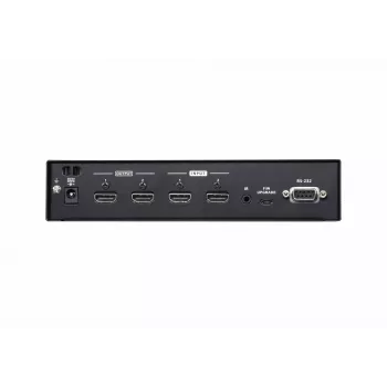 ATEN 2x2 4K HDMI Matrix Switch, έως 15 m, διακόπτης μήτρας AV, 10,2 Gbit/s, 340 MHz, 4096 x 2160 pixel, 4096 x 2160, 3840 x 2160, μαύρο