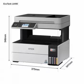 Πολυμηχάνημα Epson EcoTank L6490 — Inkjet Έγχρωμο, 4800x1200 dpi, 37 ppm, A4 Duplex, Wi‑Fi, Ethernet