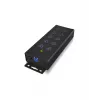 ICY BOX IB-HUB1703-QC3 USB 3.2 Gen 1 (3.1 Gen 1) Type-B 5000 Mbit/s Μαύρο