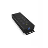 ICY BOX IB-HUB1703-QC3 USB 3.2 Gen 1 (3.1 Gen 1) Type-B 5000 Mbit/s Μαύρο