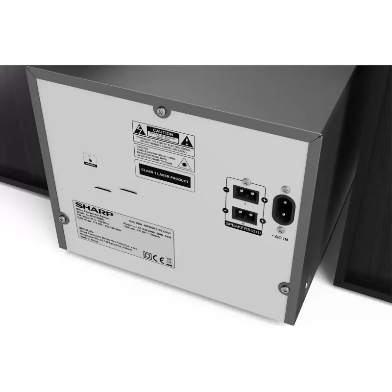 Sharp XL-B517D Μικροσύστημα Home Audio 45 W Μαύρο
