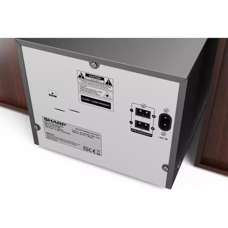 Sharp XL-B517D Μικροσύστημα Home Audio 45 W Καφέ