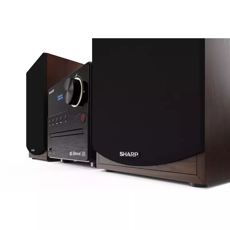 Sharp XL-B517D Μικροσύστημα Home Audio 45 W Καφέ