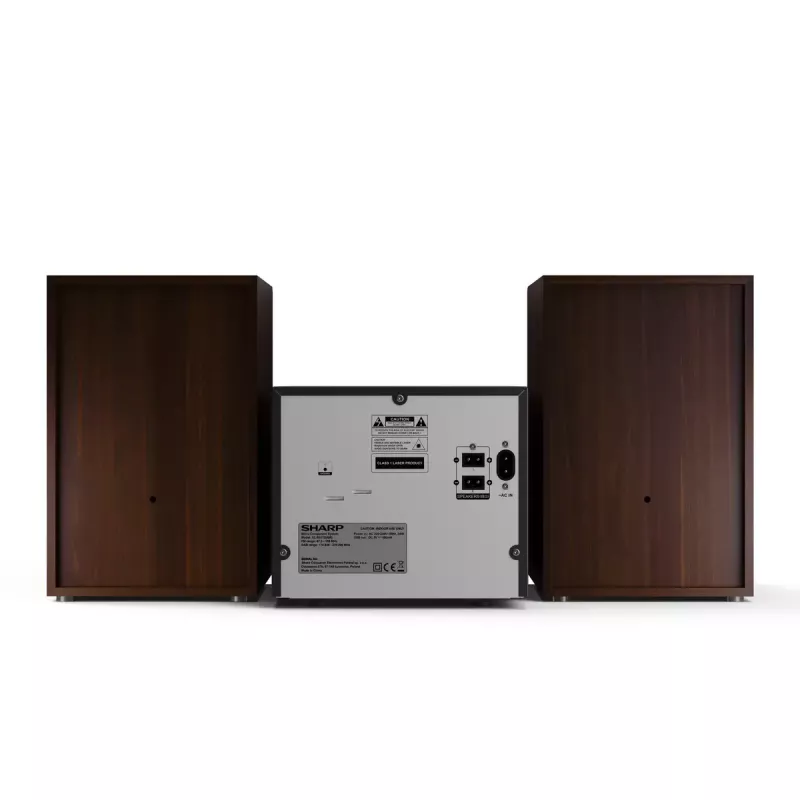 Sharp XL-B517D Μικροσύστημα Home Audio 45 W Καφέ