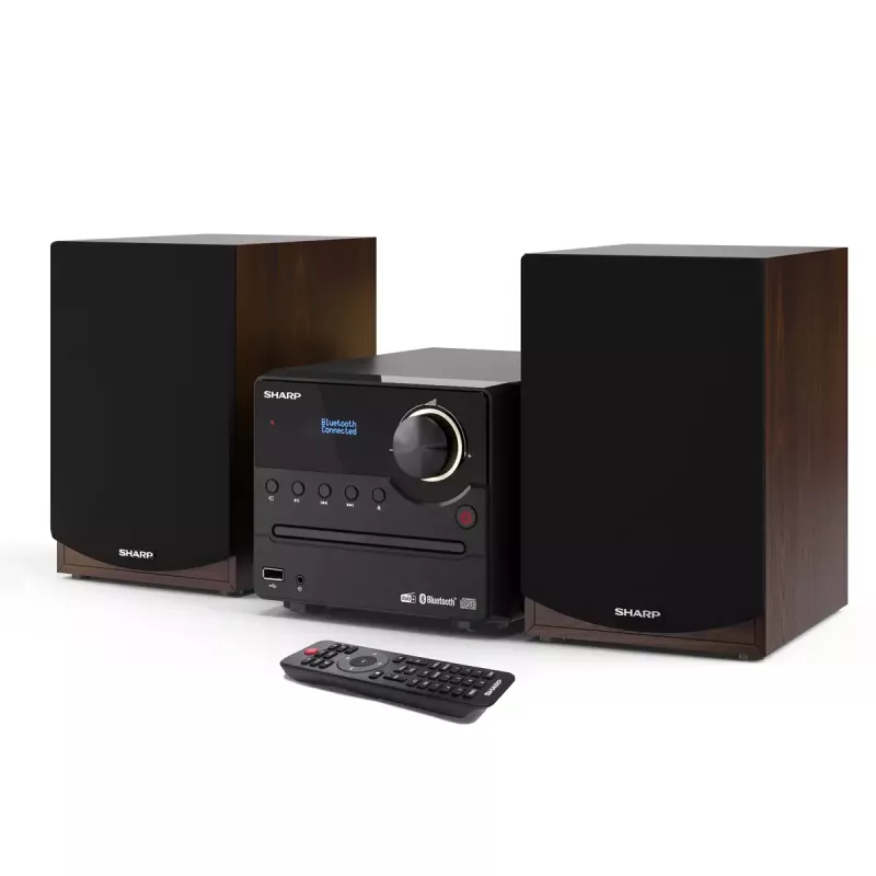 Sharp XL-B517D Μικροσύστημα Home Audio 45 W Καφέ