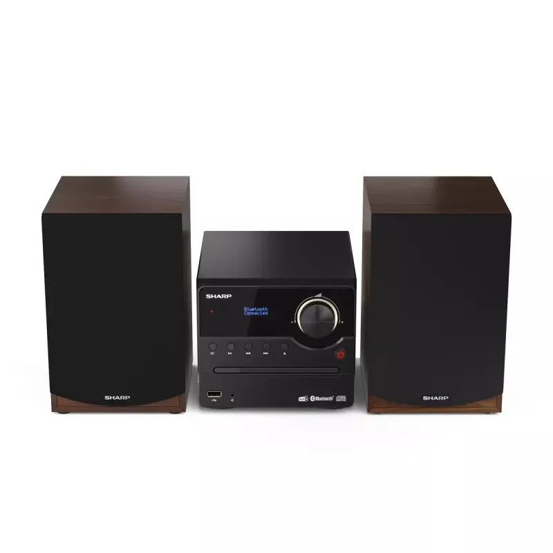Sharp XL-B517D Μικροσύστημα Home Audio 45 W Καφέ