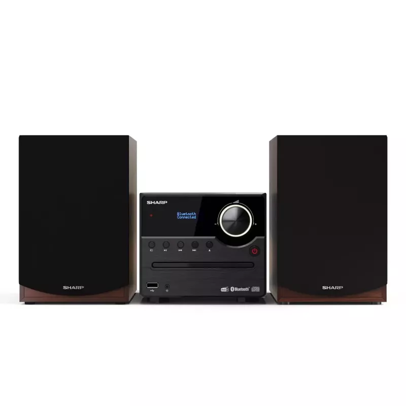 Sharp XL-B517D Μικροσύστημα Home Audio 45 W Καφέ