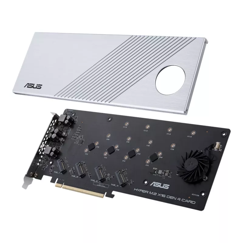 ASUS Hyper M.2 x16 Gen 4 κάρτες διασύνδεσης/προσαρμογέας εσωτερικός