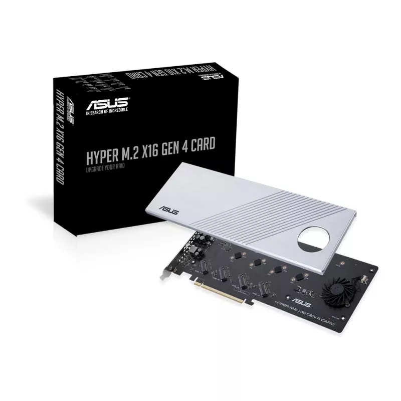 ASUS Hyper M.2 x16 Gen 4 κάρτες διασύνδεσης/προσαρμογέας εσωτερικός