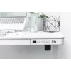 Ηλεκτρικό γραφείο ρυθμιζόμενου ύψους DIGITUS 120x60x12cm με USB λευκό