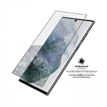 PanzerGlass 7295 προστατευτικό οθόνης για Samsung Galaxy S22 Ultra, σκληρυμένο γυαλί, συμβατό με θήκες, μαύρο