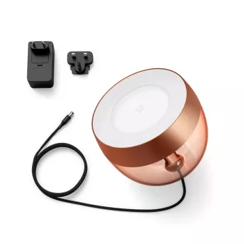 Έξυπνο επιτραπέζιο φωτιστικό Philips Hue Iris χάλκινο Sonderedition — 1 λαμπτήρας, Bluetooth και Zigbee, 100–240V, καλώδιο 2m
