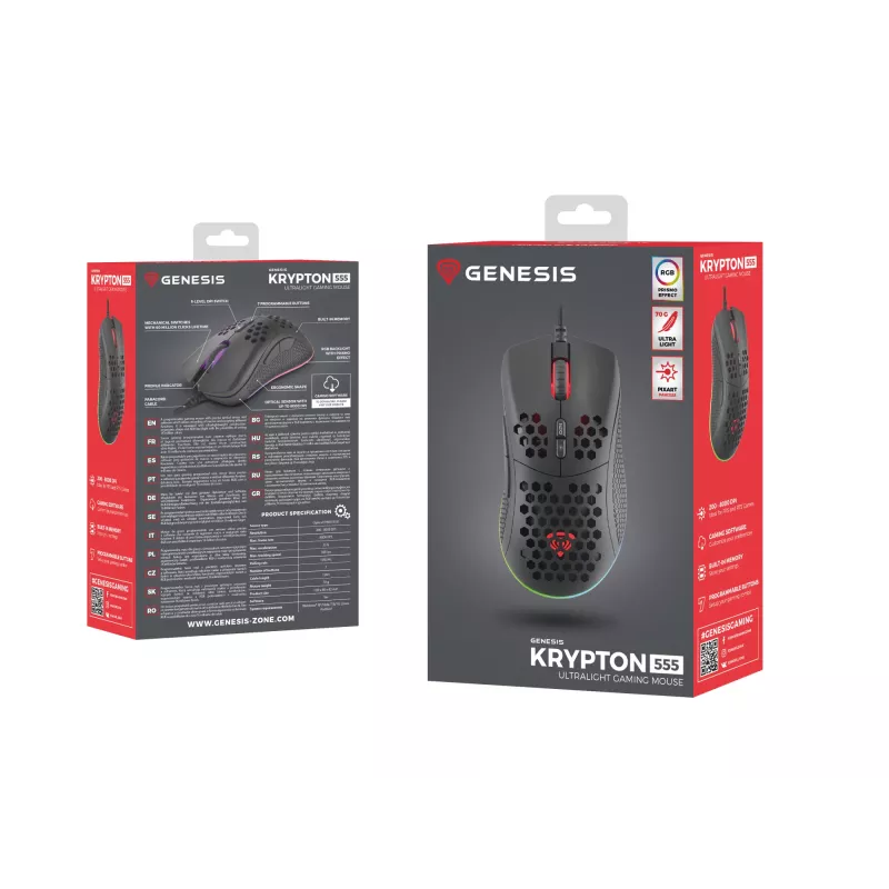 GENESIS Krypton 555 Ποντίκι gaming δεξιόχειρο USB Type-A οπτικό 8000 DPI