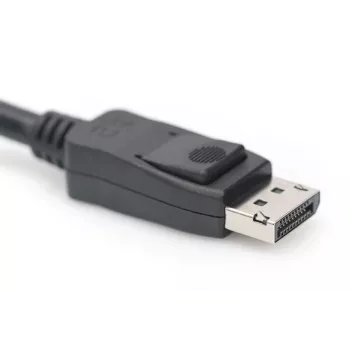 DIGITUS Καλώδιο σύνδεσης DisplayPort, DP M/M, 3 m με ασφάλιση, Ultra HD 8K, Version 1.3/1.4, μαύρο