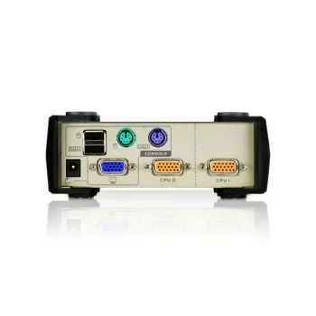 ATEN Διακόπτης KVM 2-Port USB - PS/2 VGA (περιλαμβάνεται καλώδιο KVM), 2048 x 1536 pixel, QXGA, 0,72 W, ανοιχτό γκρι