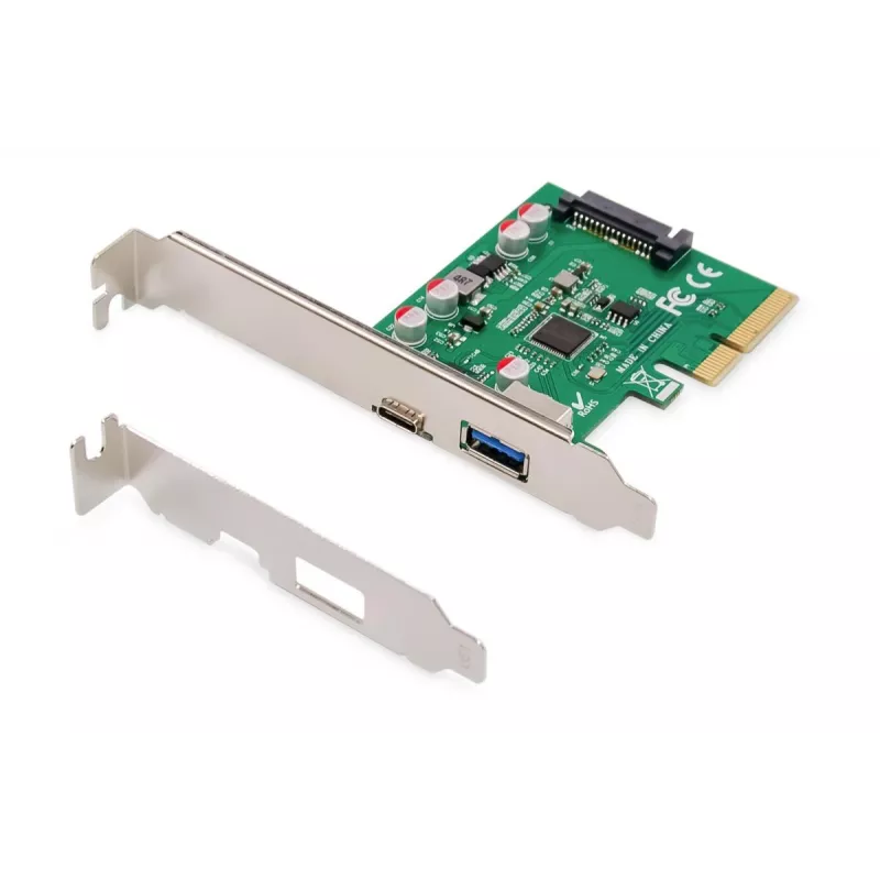 DIGITUS Κάρτα PCIe USB-C + USB-A, έως 10 Gbit/s