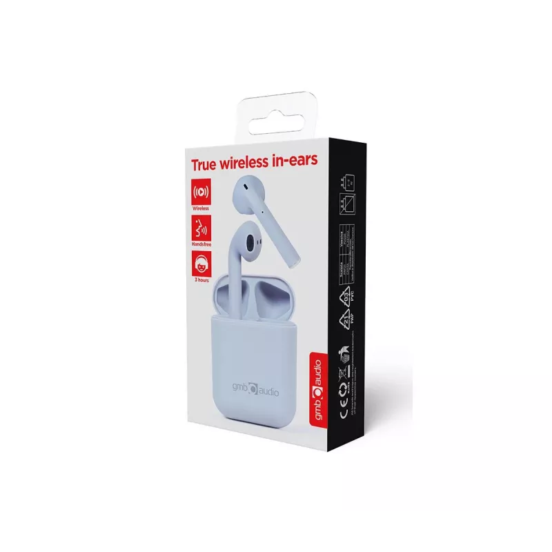 GEMBIRD Wireless TWS In-Ear Headset Seattle - Στερεοφωνικό - Bluetooth - Misty Grey