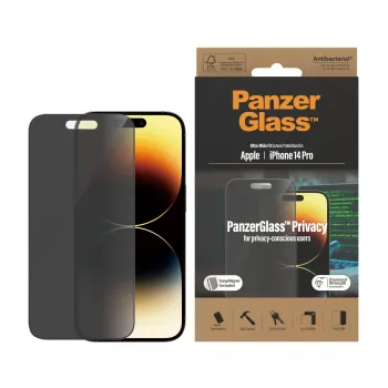 PanzerGlass ® προστασία οθόνης απορρήτου iPhone 14 Pro | Ultra-Wide Fit με EasyAligner