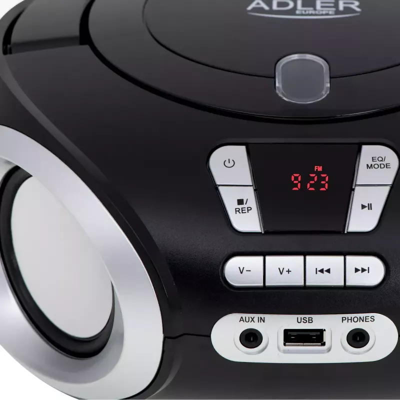 Φορητό CD player Adler AD 1181 μαύρο ασημί