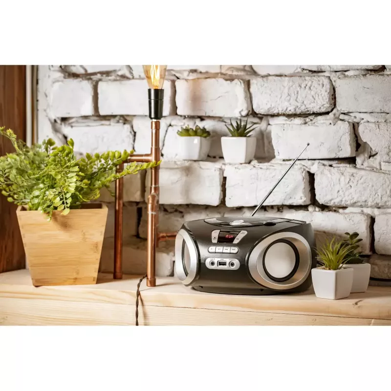 Φορητό CD player Adler AD 1181 μαύρο ασημί