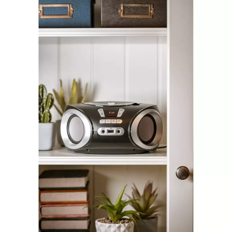 Φορητό CD player Adler AD 1181 μαύρο ασημί