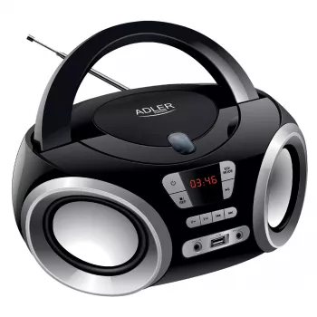 Φορητό CD player Adler AD 1181 μαύρο ασημί
