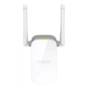 D-Link N300 Wi-Fi Range Extender, επαναλήπτης δικτύου, 300 Mbit/s, 10,100 Mbit/s, εξωτερικός, IEEE 802.3u, 802.11g, Wi-Fi 4 (802.11n)