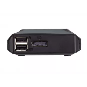 ATEN 2-Port USB-C 4K DisplayPort KVM switch με τηλεχειριστήριο για επιλογή θύρας