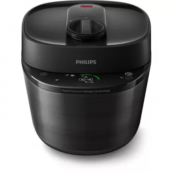 Ηλεκτρική χύτρα ταχύτητας Philips HD2151/40 — 5 L, 1000 W, 34 αυτόματα προγράμματα, μαύρη