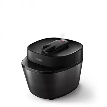 Ηλεκτρική χύτρα ταχύτητας Philips HD2151/40 — 5 L, 1000 W, 34 αυτόματα προγράμματα, μαύρη