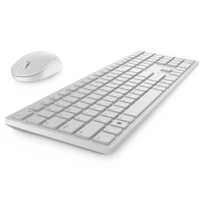 Πληκτρολόγιο και ποντίκι Dell KM5221W Pro Wireless σετ λευκό 2,4 GHz