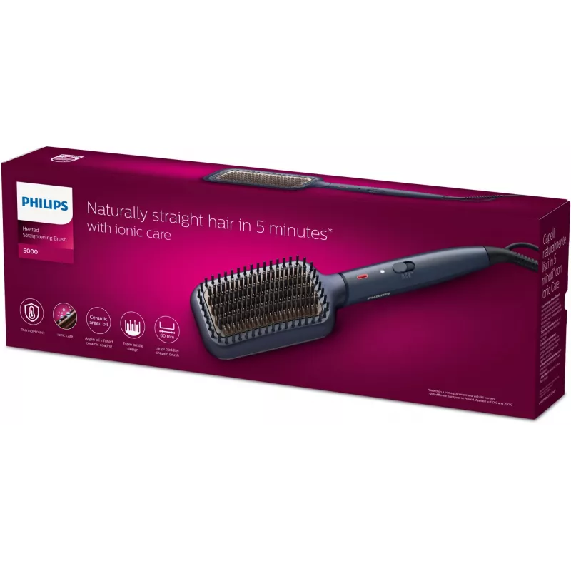 Philips 5000 Series βούρτσα ισιώματος BHH885/00, μπλε