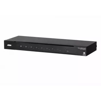 ATEN 8-Port True 4K HDMI Switch, HDMI, μέταλλο, μαύρο, 60 Hz, 3 m, 1920 x 1080 (HD 1080), 3840 x 2160, 4096 x 2160