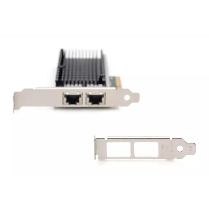 DIGITUS Ethernet server adapter – 10 Gbit/s Dual-Port PCIe X8, Intel X540 BT2